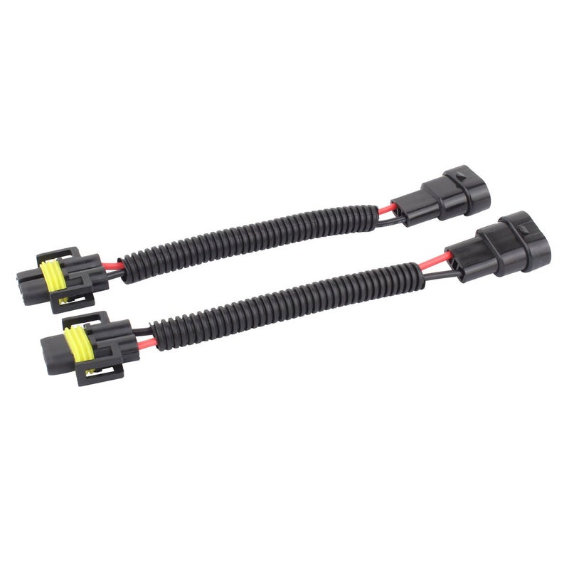 TOMALL 9006 9005 to H11 H8 Retrofit Wiring Harness for Light Bulb Lamp Connector Socket Adapter 12cm(5inch) - Image 4